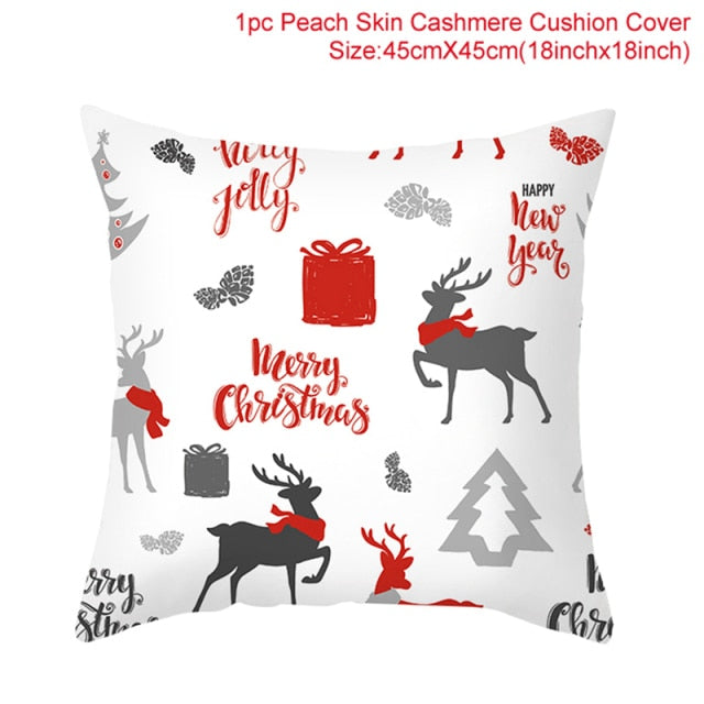 Christmas Themed Colorful Pillowcase