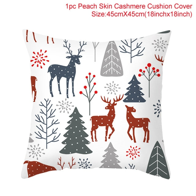 Christmas Themed Colorful Pillowcase
