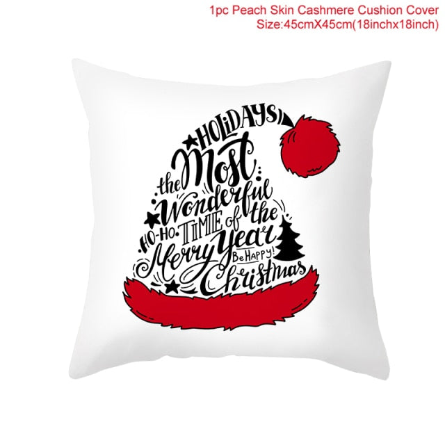 Christmas Themed Colorful Pillowcase