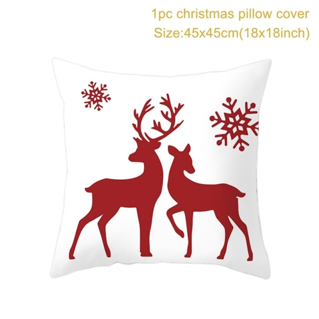 Christmas Themed Colorful Pillowcase