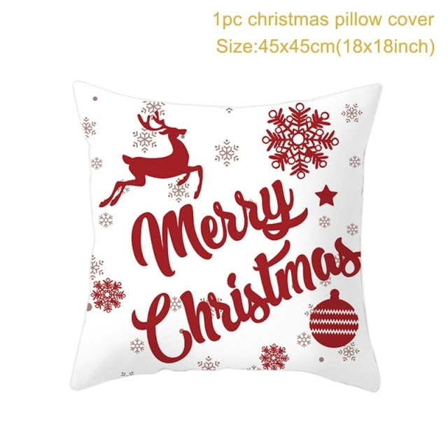 Christmas Themed Colorful Pillowcase