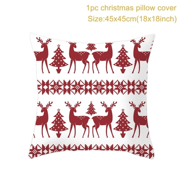 Christmas Themed Colorful Pillowcase