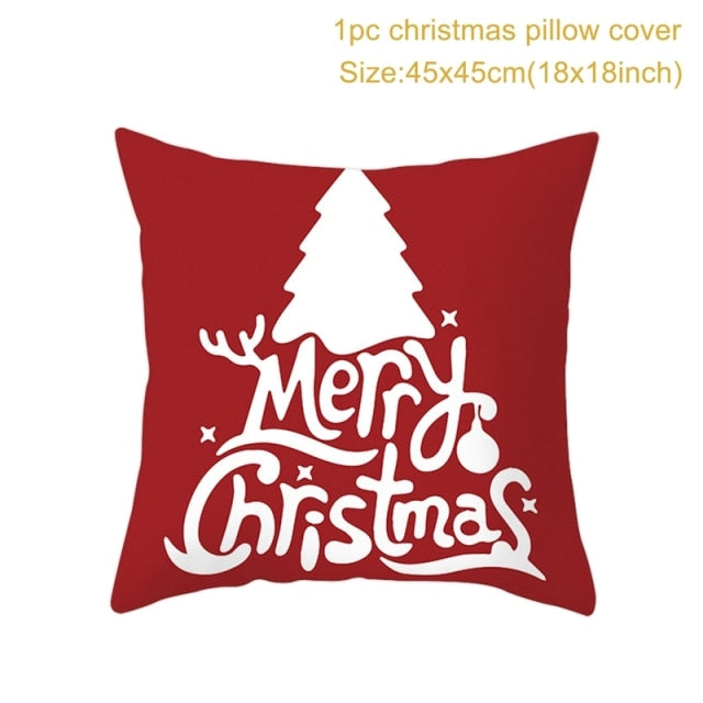 Christmas Themed Colorful Pillowcase