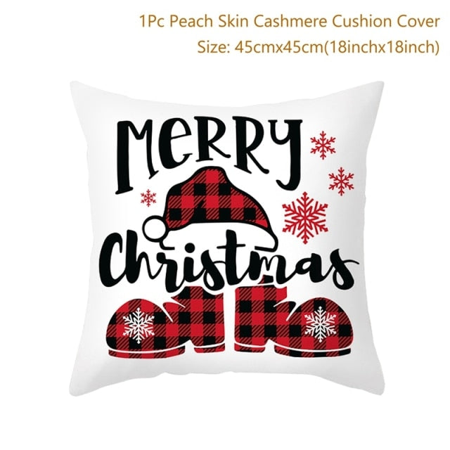 Christmas Themed Colorful Pillowcase