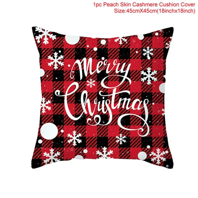 Christmas Themed Colorful Pillowcase
