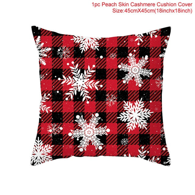 Christmas Themed Colorful Pillowcase