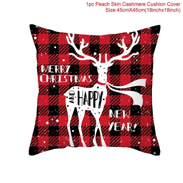 Christmas Themed Colorful Pillowcase