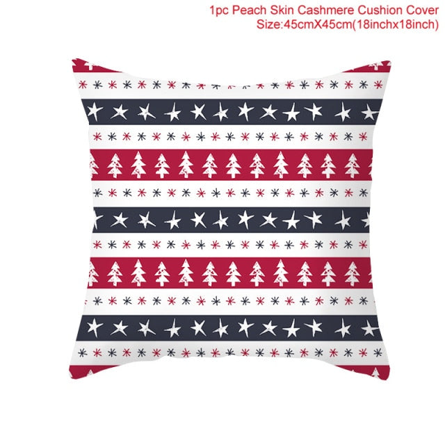 Christmas Themed Colorful Pillowcase