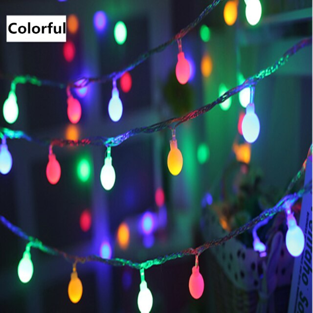 3M Led Colorful Ball Light Christmas Lights - Christmas Trees USA