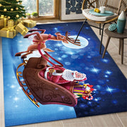Santa Claus Themed Living Room Floor Mat