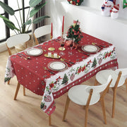 Christmas Print Tablecloth Waterproof Anti-stain