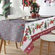 Christmas Print Tablecloth Waterproof Anti-stain