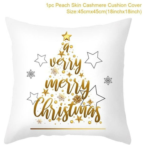 Christmas Themed Colorful Pillowcase