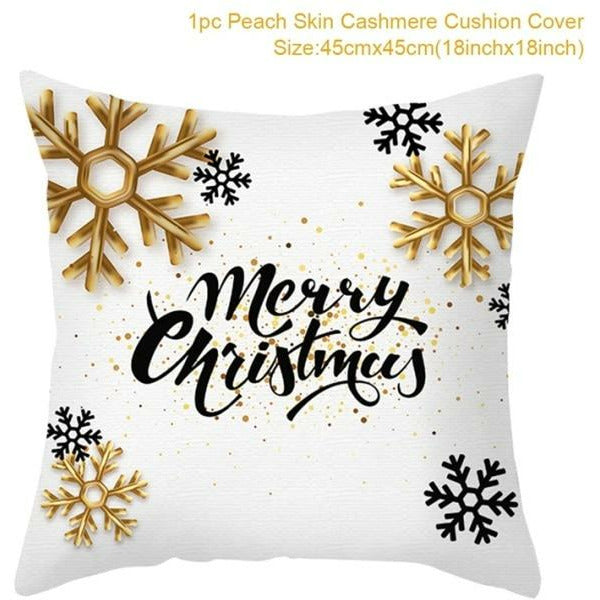 Christmas Themed Colorful Pillowcase