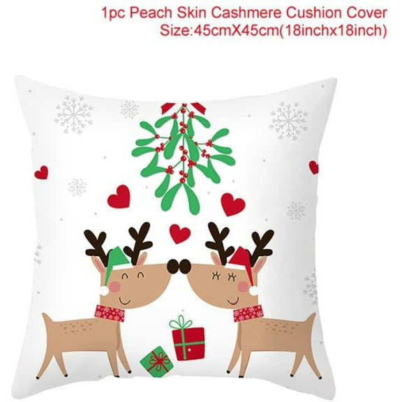 Christmas Themed Colorful Pillowcase