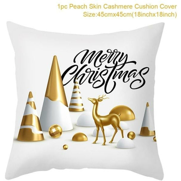 Christmas Themed Colorful Pillowcase