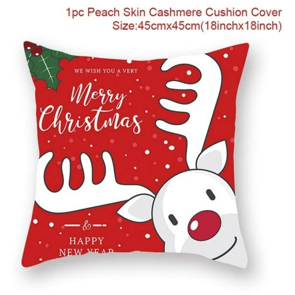 Christmas Themed Colorful Pillowcase
