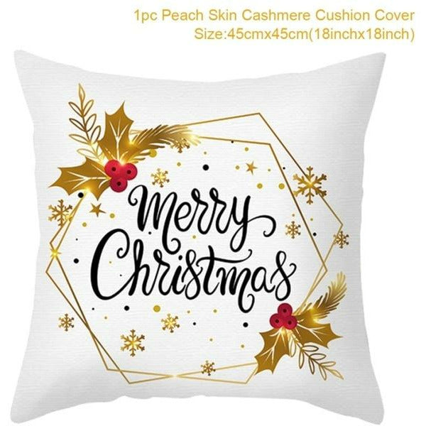 Christmas Themed Colorful Pillowcase