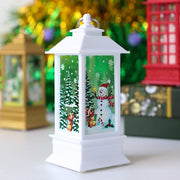 Santa Claus Snowman Lantern Light Christmas Tree Ornament - Christmas Trees USA