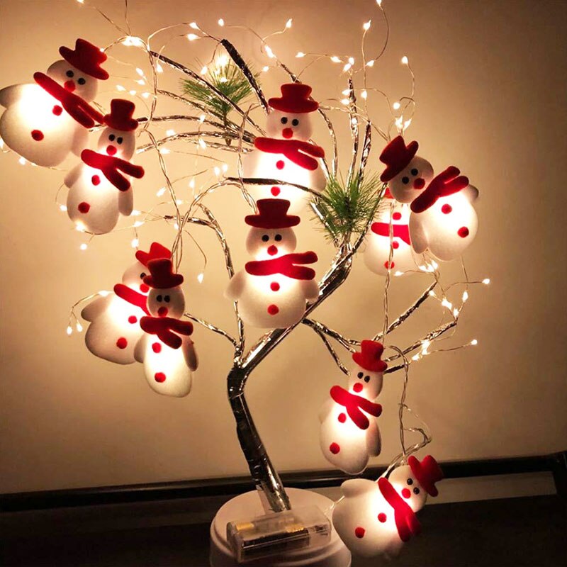 Christmas Decoration Snowman LED String Lights - Christmas Trees USA