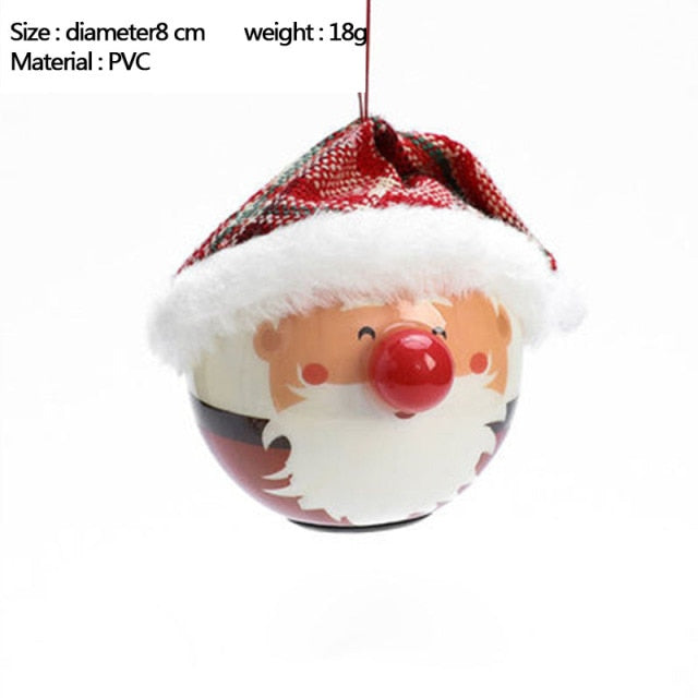 Christmas Ornament Set Glass Christmas Ball White Foam Plastic Ball
