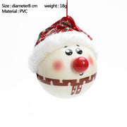 Christmas Ornament Set Glass Christmas Ball White Foam Plastic Ball