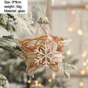 Christmas Ornament Set Glass Christmas Ball White Foam Plastic Ball