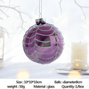 Christmas Ornament Set Glass Christmas Ball White Foam Plastic Ball