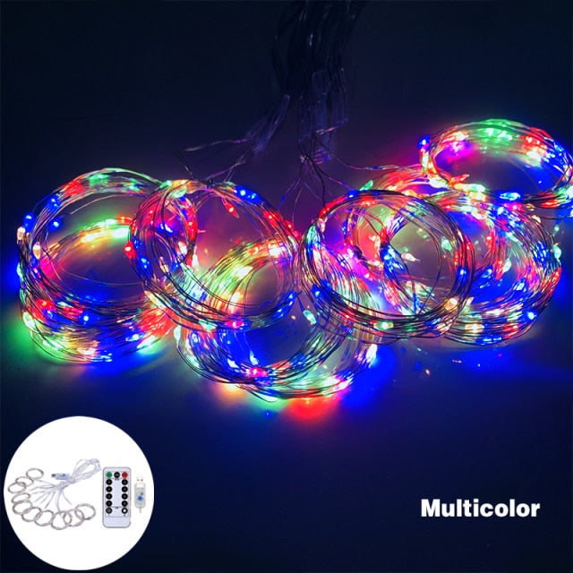 3M Christmas Lights Curtain Garland for Christmas Decorations - Christmas Trees USA