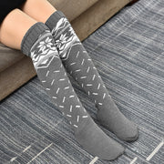 Christmas Women Knitted Socks Over-knee Pile - Christmas Trees USA