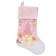 Lovely Christmas Stocking Sparkly Lights Pink Glowing - Christmas Trees USA