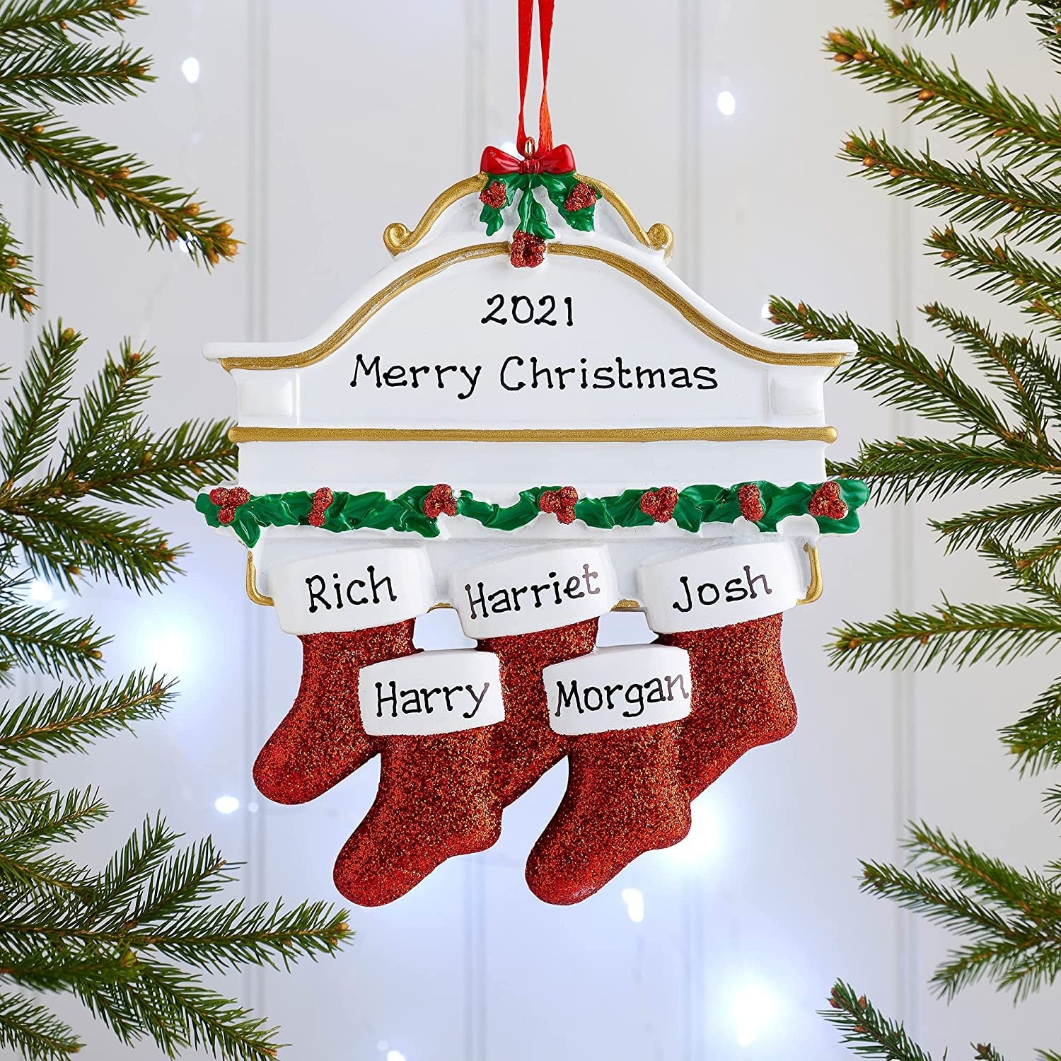 Christmas Decorations Diy Personalised Family Stocking - Christmas Trees USA