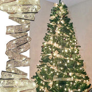 2/4m Fairy Lights Strings Cooper Wire Ribbon Bows Lights - Christmas Trees USA