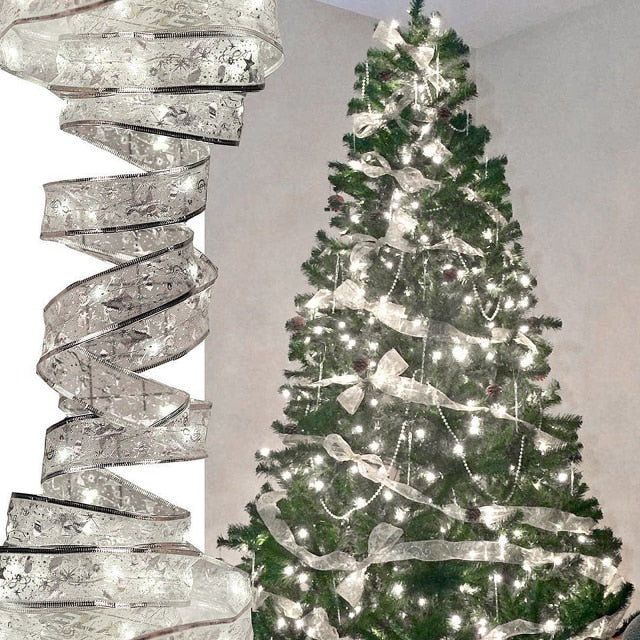 2/4m Fairy Lights Strings Cooper Wire Ribbon Bows Lights - Christmas Trees USA