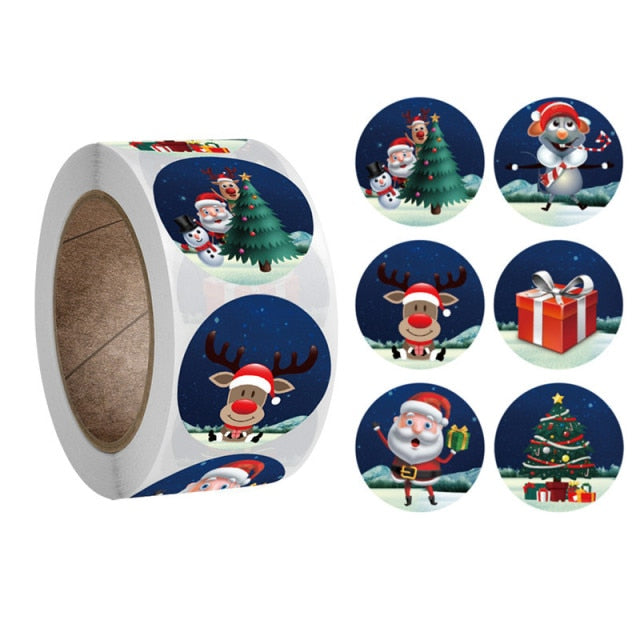 500 Pcs Round Paper Stickers for Gift Bags