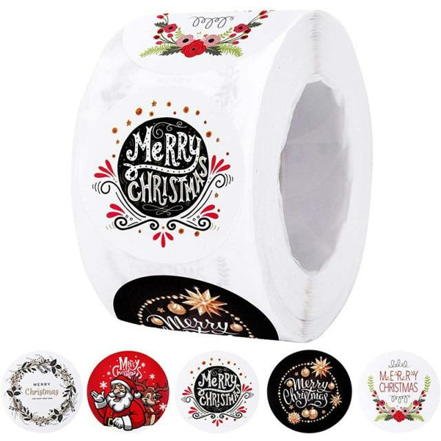 500 Pcs Round Paper Stickers for Gift Bags