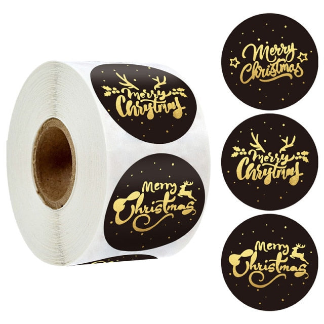 500 Pcs Round Paper Stickers for Gift Bags
