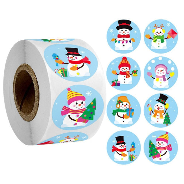 500 Pcs Round Paper Stickers for Gift Bags
