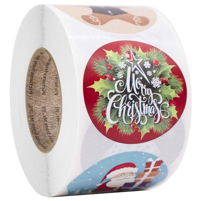 500 Pcs Round Paper Stickers for Gift Bags
