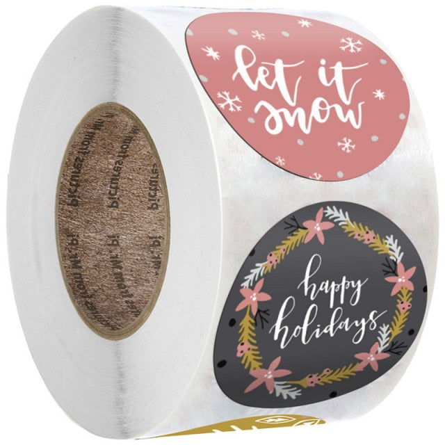 500 Pcs Round Paper Stickers for Gift Bags