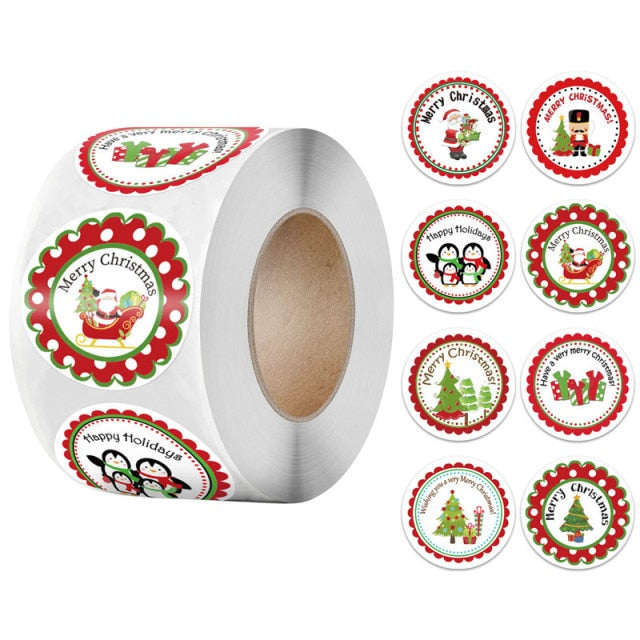 500 Pcs Round Paper Stickers for Gift Bags