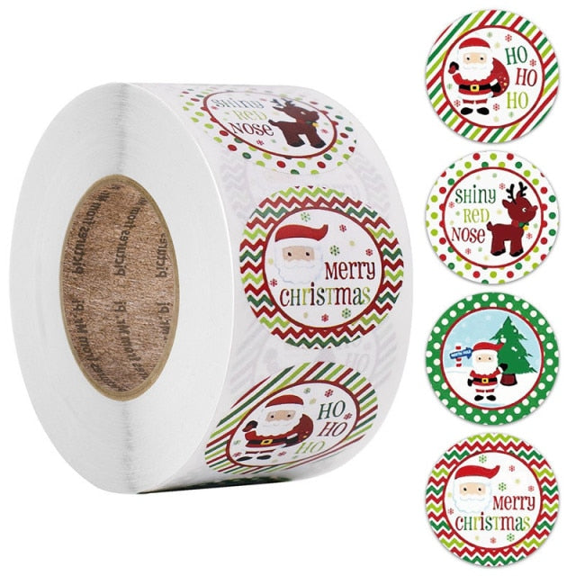 500 Pcs Round Paper Stickers for Gift Bags