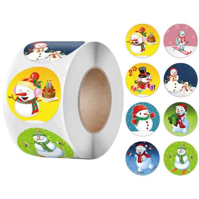 500 Pcs Round Paper Stickers for Gift Bags