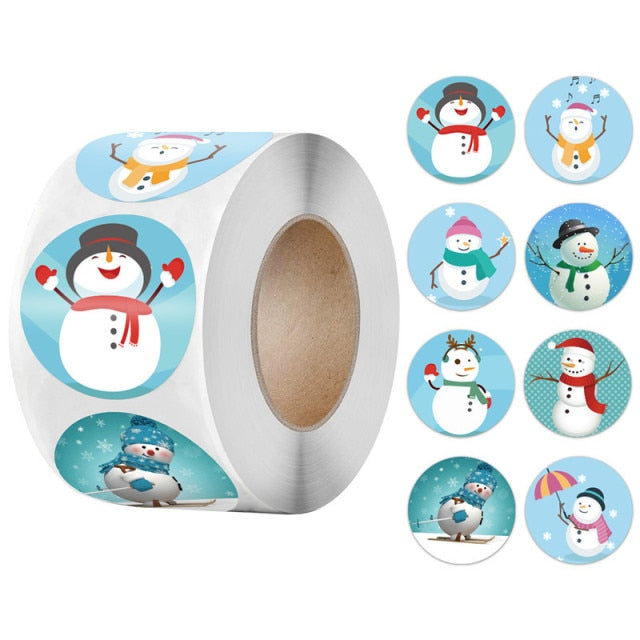500 Pcs Round Paper Stickers for Gift Bags