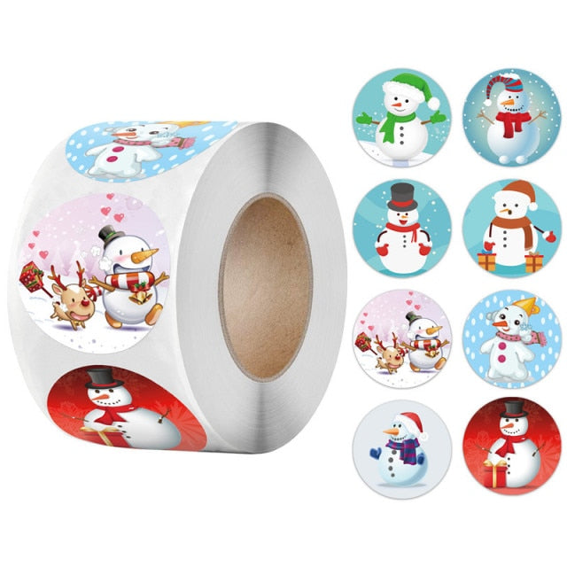 500 Pcs Round Paper Stickers for Gift Bags