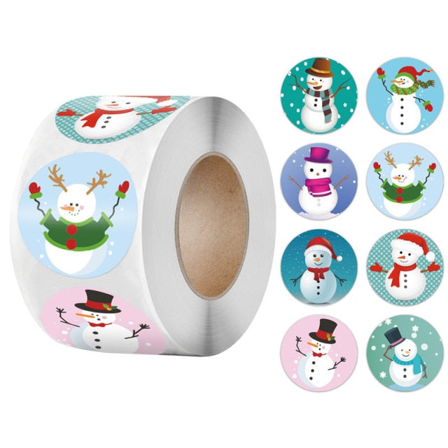500 Pcs Round Paper Stickers for Gift Bags