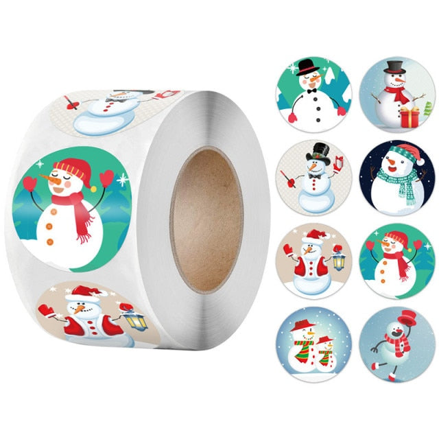 500 Pcs Round Paper Stickers for Gift Bags