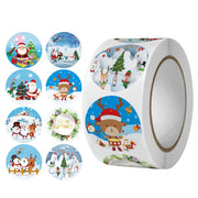 500 Pcs Round Paper Stickers for Gift Bags