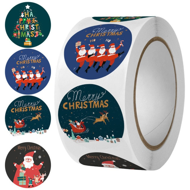 500 Pcs Round Paper Stickers for Gift Bags