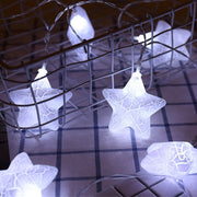 3M/6M LED Crack Star Fairy Lamp Christmas Tree Twinkle Garlands - Christmas Trees USA